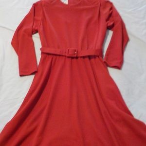 Henry Lee Beautiful Vintage Red Dress